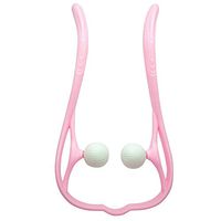 Neck Massager Shoulder Back Massager Leg Foot Massager Handheld Manual Massager with Balls Pressure Point for Muscle Pain Tension Fatigue Relieve (Pink)