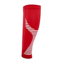 Compression Sleeve Protection Calf Leg Pain Relief for Fitness Basketball Riding Outdoor Socks (XL, Red)