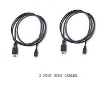 two 2 HDMI Cables for Canon S100 EOS-1D X ELPH 510 HS, Canon 310 HS, Canon IXUS 1100 IS 230 HS