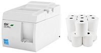 Star Micronics TSP143IIILAN 39464910 Thermal Network Ethernet LAN Receipt Printer and 10 Rolls of Epsilont Thermal Receipt Paper 3-1/8 x 230ft compatible with Square