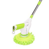 Mop mop Bucket - one Generation Electric Rotary mop Household Cleaning Brush Wood Floor waxing Machine Glass Cleaner car polishing - Tow@Green_3.7V Electric mop
