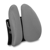 Urbo Ergonomic Lumbar Back Support with Height Adjustment to Fit Any Seat, Movable Wings That Adapt to Your Shifts & Movements in Office or at Home (Grey)