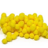 Darice 100 Yellow Craft Pom Poms (1/2")