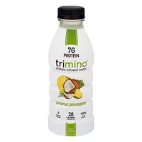 Trimino Protein Infused Water, Coconut Pineapple, 16 Ounce (Pack of 12)