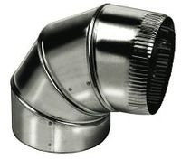 Galvanized Vent Elbow - 4" Galv 30 Ga Elbows - 111404