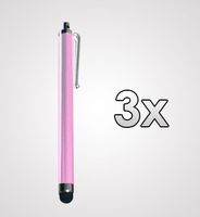 ThePhoneCovers 3 Pcs Colorful Premium Long Stylus Accessory Bundle Pens compatible with Kindle Fire HD,Lenovo THINKPAD,Asus PadFone mini and all Touch Screen devices (Light Pink)
