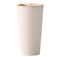 heavKin Trumpet Tabletop Trash Can Creative Covered Home Office Car Garbage Can 16.5x8cm (Pink, Size:16.5x8cm)