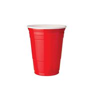 Dart P16R 16 oz Coex Str Wall PS Party Cup Red (Case of 1000)