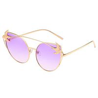 Meijunter Cat Eye Metal Frame Sunglasses Eyeglasses Anti-UV Polarized Eyewear