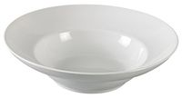 Yanco AC-711 ABCO Deep Mediterranean Bowl, 32 Oz Capacity, 10.75" Diameter, 3" Height, Porcelain, Super White, Pack of 12