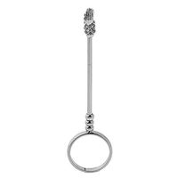 AWLY Retro Elegant Men's Women's Smoking Ring Holder Hand Shelf Cigarette Holder Ring Gray