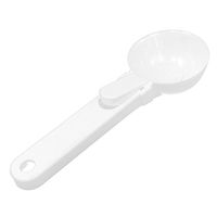 uxcell Plastic Home Kitchen Canteen Tool Ice Cream Spoon Scoop Dipper White