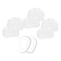 Metatarsal Pads Forefoot Pad,iWEingHo&21 Ball of Foot Cushions Metatarsal Foot Pads Breathable Foot Protector Heels Pads Pain Relief Insole Forefoot Care 4 Pairs White