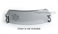WARFARIN Medical ID Alert Tag with Embossed Emblem from Stainless Steel.