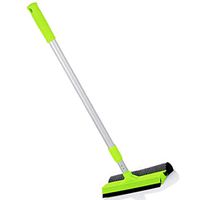 Professional Window Squeegee Cleaner with Extension Pole Bug Sponge Squeegee Glass Windows Washing Cleaning Scraper for Car Bathroom Shower Home, Green