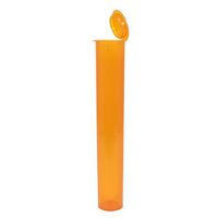 Doob Tube 116mm Pre-Roll Squeeze Pop Top Container King Size 4" Cone Rolled J (100 Count, Orange)