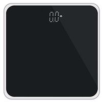 Iusun Digital Electronic Scale, Body Weight Scale, Accurate Weight Scale, Adult Health Steel Exquisite Protective Glass Bathroom Scale, 400 Pounds Scales - Ship From USA (Black)