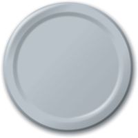 Heavy Duty 7-inch Paper Plates, Silver