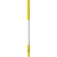 Vikan 29816 26" Aluminum Handle with Threaded Tip, 1-7/32" Diameter, Yellow