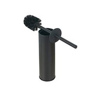 kelangde Solid Stainless Steel Toilet Bowl Brush and Holder- Stainless Steel 304 Handle Toilet Scrubber (Matte Black)