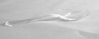 Clear Plastic 10" Serving Spoons. Classicware 10 per Pack