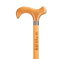 AOHMG Natural Wood Walking Stick for Men Women, Hand Carved Lightweight and Strong Wooden Canes, Unisex 260lb Weight Capacity,87cm/34inch