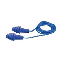 Elvex Quattro Ep-411 Corded Reusable Ear Plug - 25 Nrr, 1 Pair, No Case