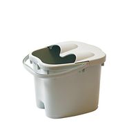 Mai® Foot Bath Bucket Thicker Plastic Massage Foot Bath Heightening Cover Household Footbath Medium Can Be Used with Your Favorite Bath Salts and Essential Oils 22 * 30 * 30cm (Color : Gray)
