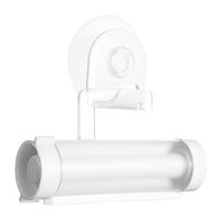Rolling Toothpaste Squeezer and Hanger Gadget,White