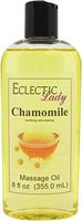 Chamomile Massage Oil, 8 oz, With Sweet Almond Oil and Organic Jojoba Oil, Preservative Free