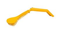 Bendable Back Scratcher Curved Plastic Back Scratcher with Curved Handle Manual Massager Handheld Back Body Massager for Scratching Itches,Ergonomical, Yellow