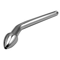 Stainless Steel Anal Shower Enema Douche Nozzle Wash Anus Vaginal Colon Cleaner Metal Shower Cleaning Douche Enema Nozzle Male Female Vaginal Anal Cleaner