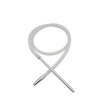 Miaomiaogo 1.8M Hookah Shisha Hose with Aluminum Stem Silicone Hose Shisha Hookah Hose Modern Smoking Pipe