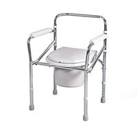 YUWJ Heavy Duty Drop Arm Bedside Commode Chair Homecare Toilet Seat with Safety Steel Frame Extra Wide 3 in 1 Toilet Chair Adjustable Height Support Tool