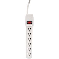 GE HEP55253/50268 6-Outlet Power Strip, 9ft Cord