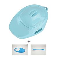 Slipper Bedpans, Easy to Clean Elderly Care Bedpan with Lid, Home Personal Nursing Bed Pan for Disabled Bedridden Patients and Pregnant Woman,Green