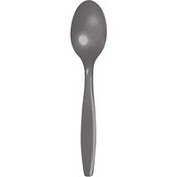 Creative Converting 339635 PREMIUM PL SPOONS, 6.75 in, 24 ct, Gray