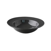 AXZHYX Bowl Ceramic Tableware Dessert Snack Dish Fruit Salad Plate Simple Pasta Straw Hat Bowl 19.5x5x3cm Hotel Tableware Home Noodles Boiled Fish Soup Bowl (Color : Light Gray)