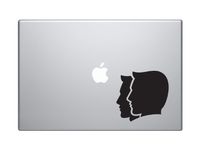 Gemini Zodiac Sign Sea Twins Castor Pollux Greek Horoscope - 5" Black Vinyl Decal Sticker Car Macbook Laptop