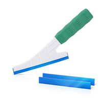 Ehdis Multi-Use Handled Squeegee for Window Shower Car Tint Glass, 2 Extra Replacement Blades, Soft Handle, 6.5 Inches