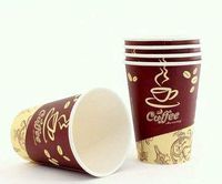 UniCup Plain Designed Hot disposable Paper Cups, For Water, Coffee or Tea /100 Pack (BROWN, 8oz)