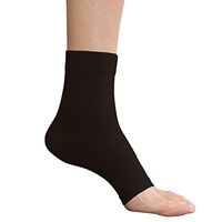Therafirm Moderate 20-30mmHg Support Open Toe Anklet - Medium - Black