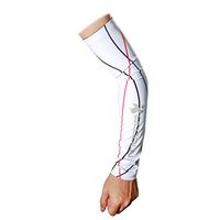 Andux 1 Pair of Bicycle Riding Cuff Arm Sleevelet UV Protection Sunscreen Sleeve Mountain Bike Protection Sleeve Sport Arm Sleeve FSTX-02 (L, Linellae)