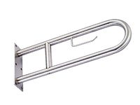 FFLSDR Stainless Steel U-Shaped Toilet Armrests Disabled Elderly Bathroom Bathroom Handle (6021.5cm)