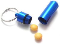 Economy Key Ring Pill Box (Blue)