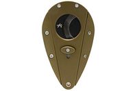 Xikar Xi1 Cigar Cutter, 440C Stainless Steel Blades with Rockwell HRC 57 Rating, 54 to 60 Ring Gauge, Double Guillotine Action, Green with Black Blades