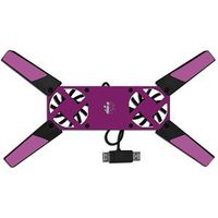 Sakar M10917-PNK Mini Folding Notebook Cooler Pad w/2 55mm Fans (Pink) - Keep your Notebook or Netbook Cool!