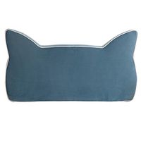 YJXJJD Fabric Bed Head Cushions Children's Princess Bed Soft Cushions Washable, Five Colors, Three (Color : Blue, Size : 180cm)