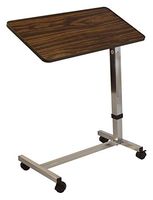 Lumex Deluxe Overbed Table with Tilting Top & Wheels, 30-43" Height, GF8905-1A