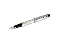 Aurora Ipsilon Quadra Silver Pattern Broad Point Fountain Pen - AU-B14Q-B